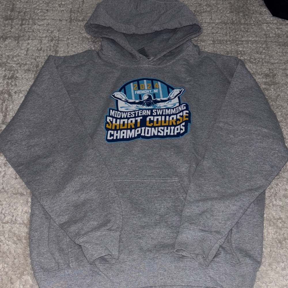 Gildan Gray Hoodie with Championship Graphic
